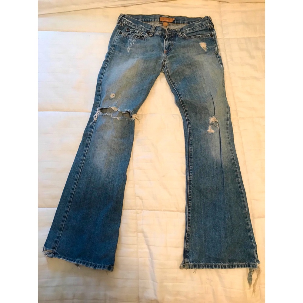 Ripped Abercrombie and Fitch jeans